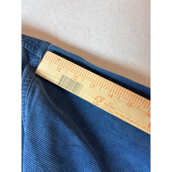 Vintage Eddie Baver Blue Corduroy Button-Down Shirt With Pockets For Men large s - Picture 8 of 12